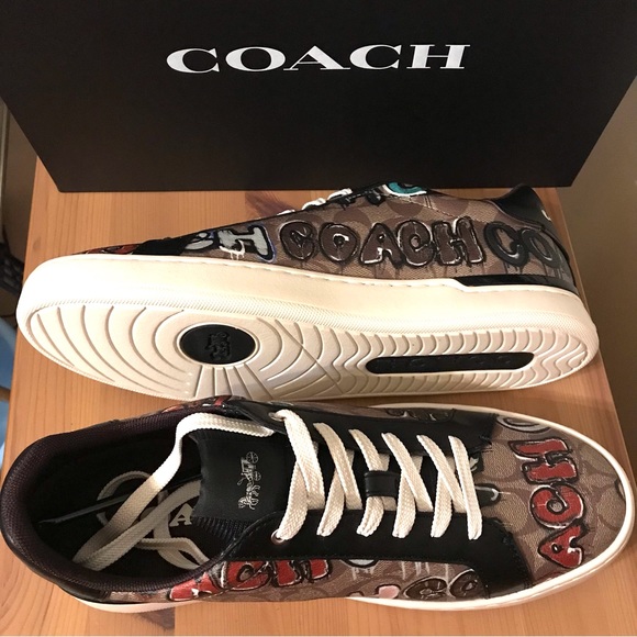 🥰 Coach X Mint + Serf Clip Low Top Sneaker In Signature Canvas - Picture 7 of 16